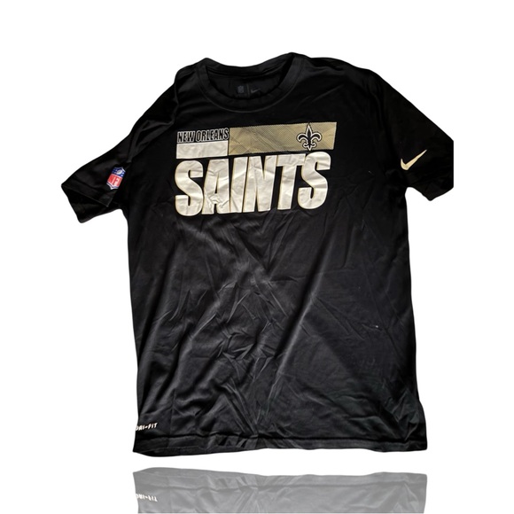 NIKE: New Orleans Saints Logo Dri-Fit Game Day Apparel: Adult Large: GUC - Picture 1 of 4